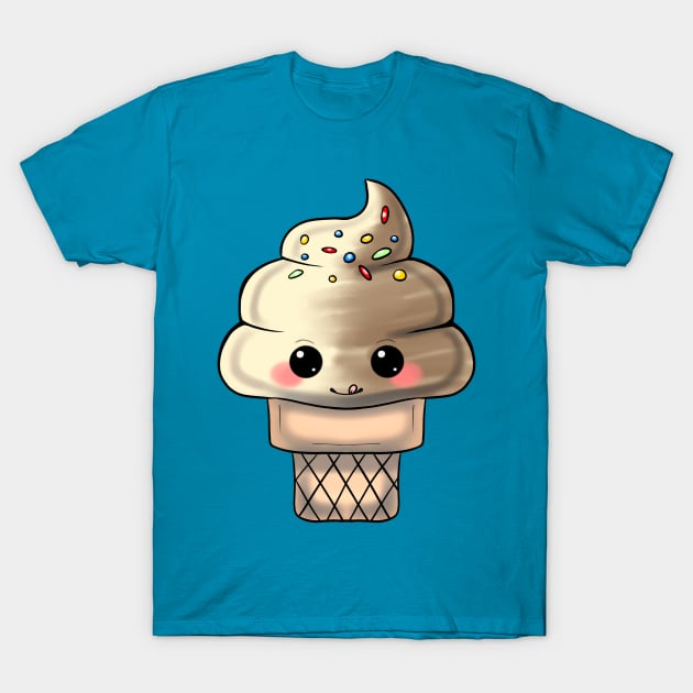 Cute Ice Cream Cone T-Shirt by rvkhart